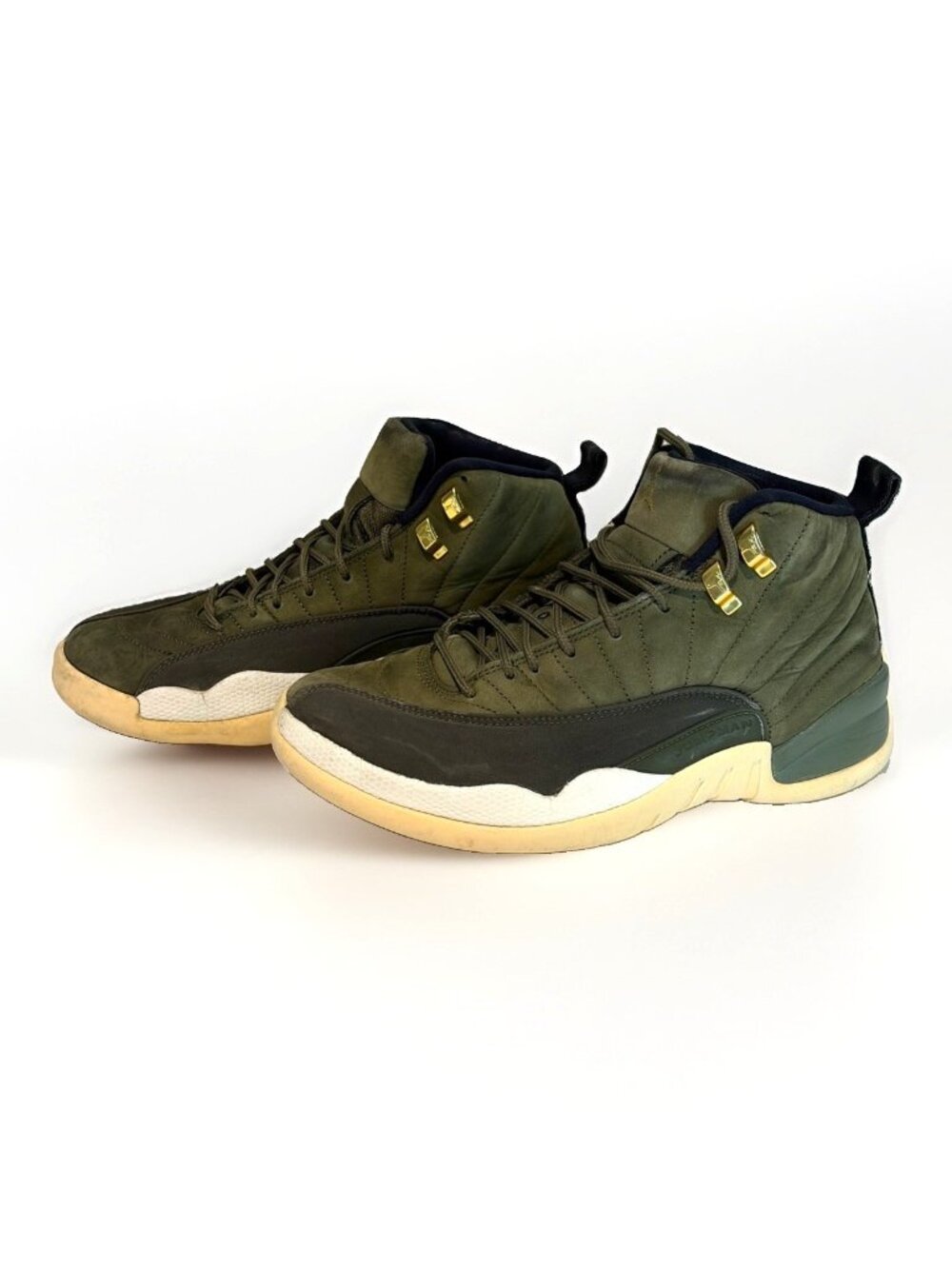 Jordan Air Jordan Retro CP3 Olive Canvas 130690-301 High Top Sneakers Sz 9 READ